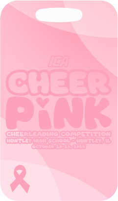 Cheer Pink 2025 Bag Tag