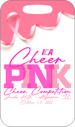 Cheer Pink 2026 Bag Tag
